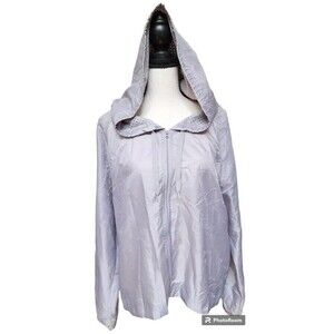 Champion Hoodie Full Zip Size Large Very Light Weight Silver